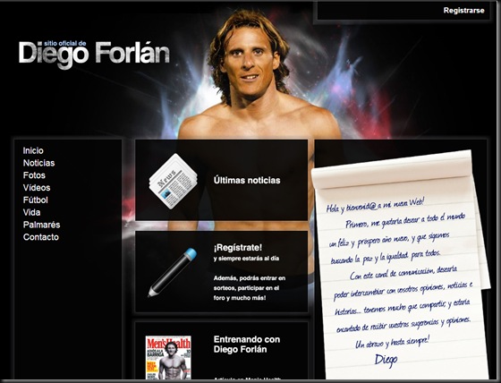 Web Diego Forlán -- cuydm