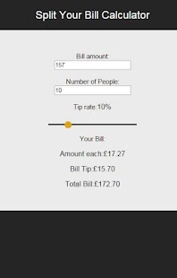 Split Your Bill Calculator Screenshots 5