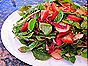 Salad with Strawberries, Radishes, Almonds & Strawberry-Balsamic Vinaigrette
