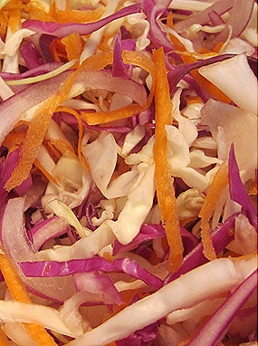 Shredded Cabbages & Carrots