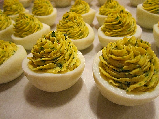 Fines Herbs Deviled Eggs