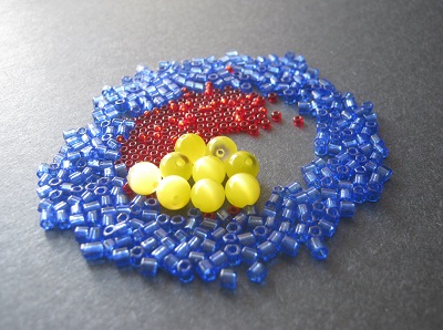Red Yellow Blue Bead Palette