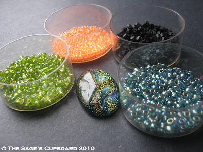 Black and Neon Bead Palette