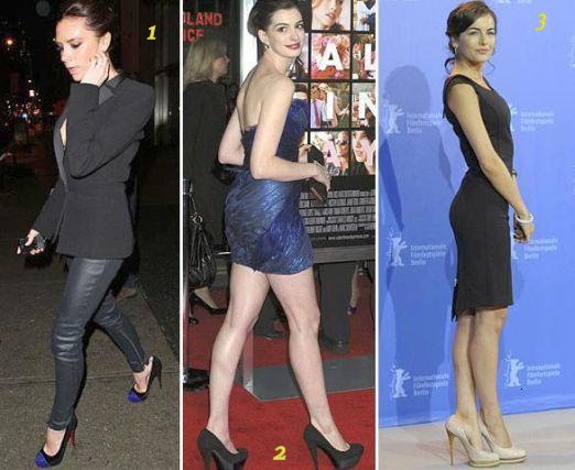 Scarpin preto bsico Kate Moss um cone de estilo construiu 
