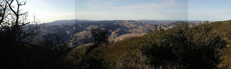 view from Gaviota peak to the north side