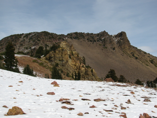 Top of the ridge, looking north.