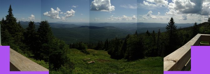 Panorama of east view from Genearl Stark Mountain, click for biggest version.