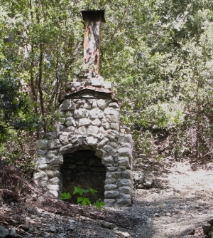 Often the only thing standing of an old cabin is the chimney.
