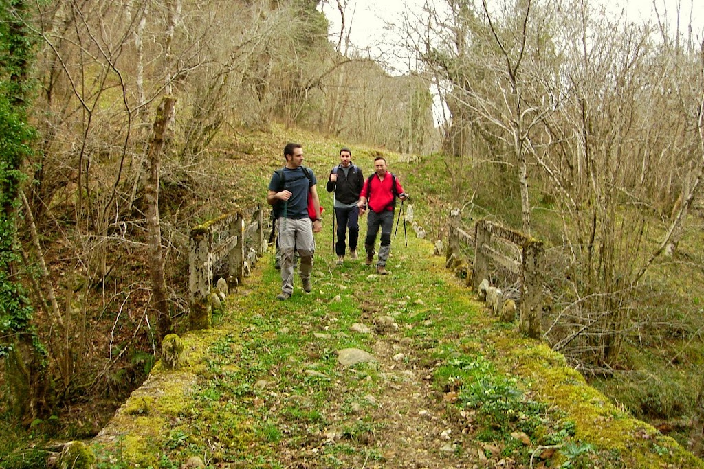 El puente Regueru sobre el río Carmeneru