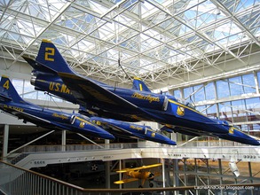 Display of the Blue Angels.