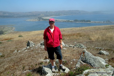 Hiking the northern California coast, wearing a SWEATSHIRT!
