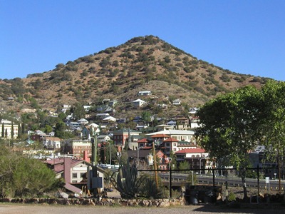 View of Bisbee from Queen Mine RV Park
