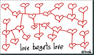 linked love hearts