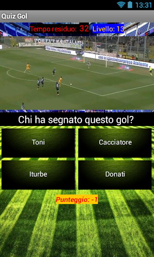 Quiz Gol Calcio highlights