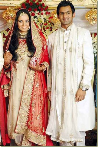 5Sania Mirza ,Shohib Malik  wedding reception pictures