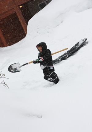 nate with the shovel (1 of 1)