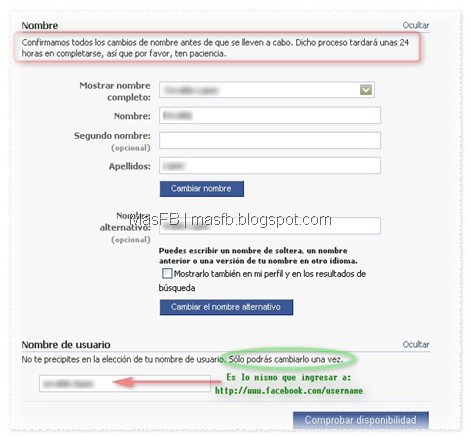 Cambiar nombre en Facebook por MasFB Cambiar nombre en Facebook por MasFB