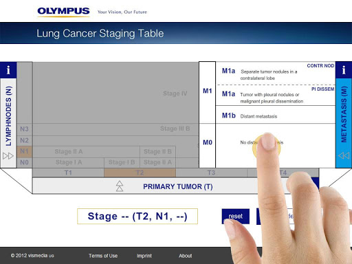 【免費醫療App】Lung Cancer Staging Table-APP點子