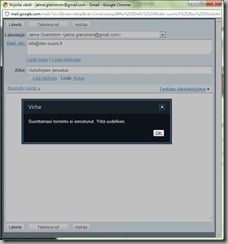 gmail ei lähetä gmail ei lähetä