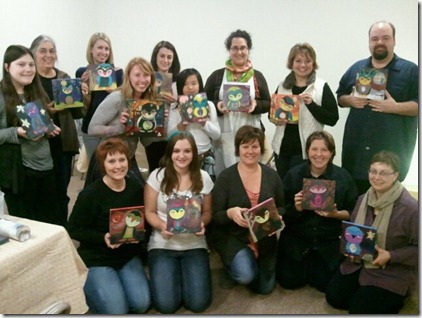 owl painting class