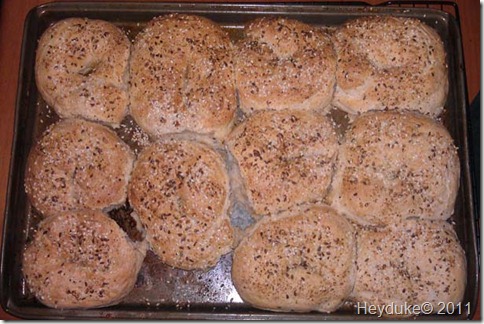 bagels in covection oven