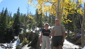 Rocky Mountain National Park Kevin & Evelyn at Alberta Falls