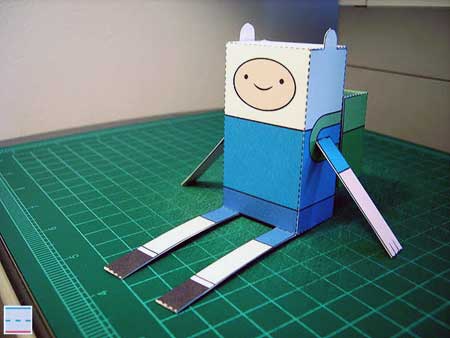 Adventure Time Paper Toy Finn