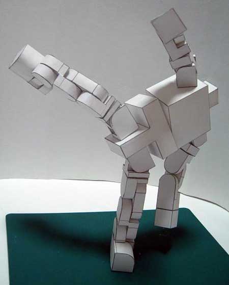 Highly Poseable Robot Papercraft