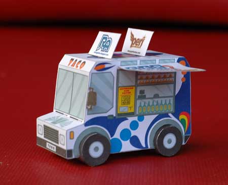 Car Town Papercraft Taco Truck