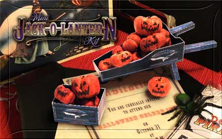 2010 Halloween Mini Jack O Lantern Papercraft