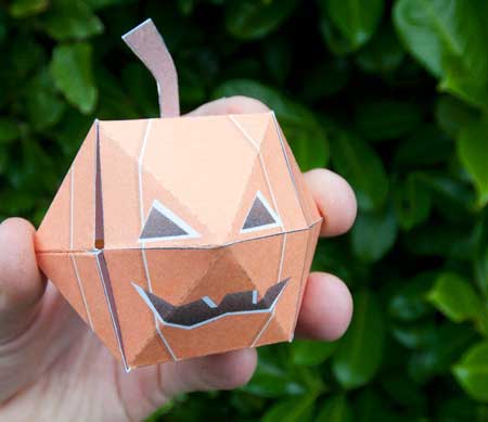 Pop Up Pumpkin Papercraft
