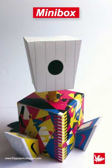 MINI BOX CAN CAMO Paper Toy Series 1