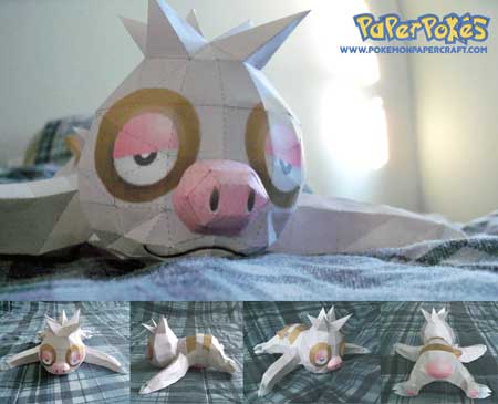 Pokemon Slakoth Papercraft