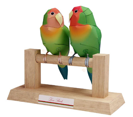 Love Birds Papercraft