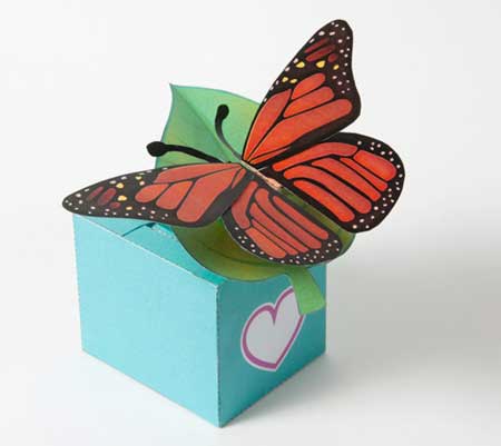 Fluttering Butterfly Papercraft