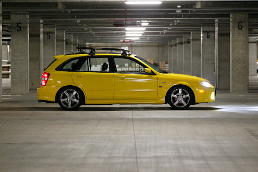 Mazda Protege 5 Yellow. 2003 Mazda Protege5, Yellow,