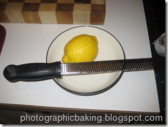 About the grate the lemon
