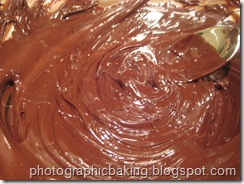 Melted chocolate