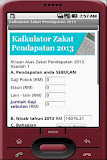 Kalkulator Zakat Pendapatan