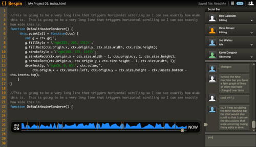 Mozilla Labs Bespin - extensible code editor