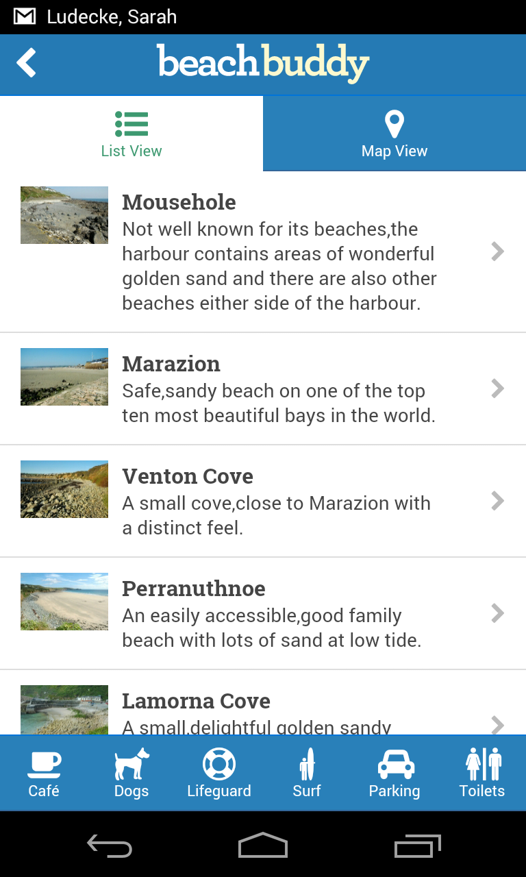 Beach Buddy Screen 2