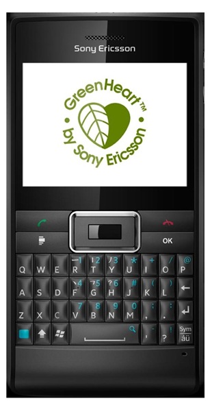 green heart by Sony Ericsson Aspen Smartphone  2