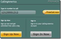 Free calls anywhere in America using CallingAmerica
