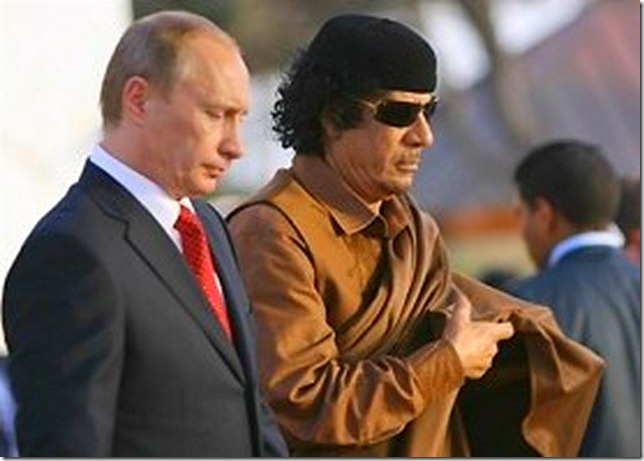 GADDAFI_Putin Gadafi