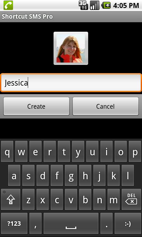 Shortcut SMS Pro Screen 3