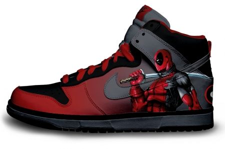 Gambar : Nike shoes design Deadpool