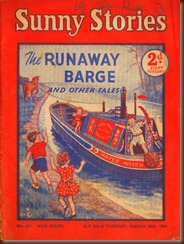 Sunny Stories. The Runaway Barge.1954 Sunny Stories. The Runaway Barge.1954