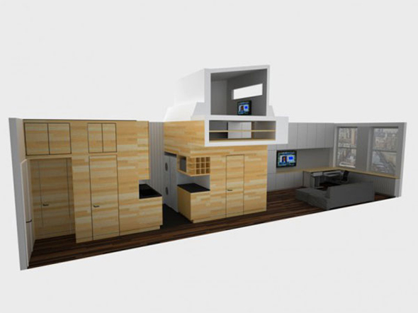 Modern Amazing Maximization Space Interior Design Plans in Small Apartment Studio