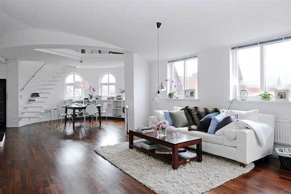 small white apartment interior design plains