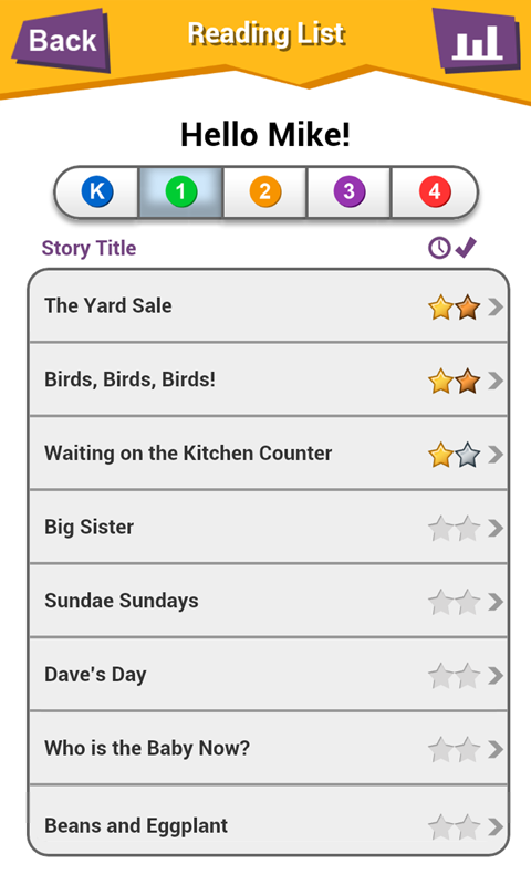 Android application Timed Reading &amp; Comprehension screenshort